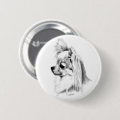 Badge Rond 5 Cm Chiwawa de Longcoat (Devant & derrière)