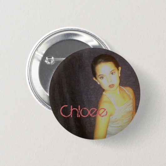 Badge Rond 5 Cm Chloee (Devant & derrière)