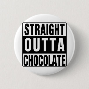 Badge Rond 5 Cm Chocolat chaud