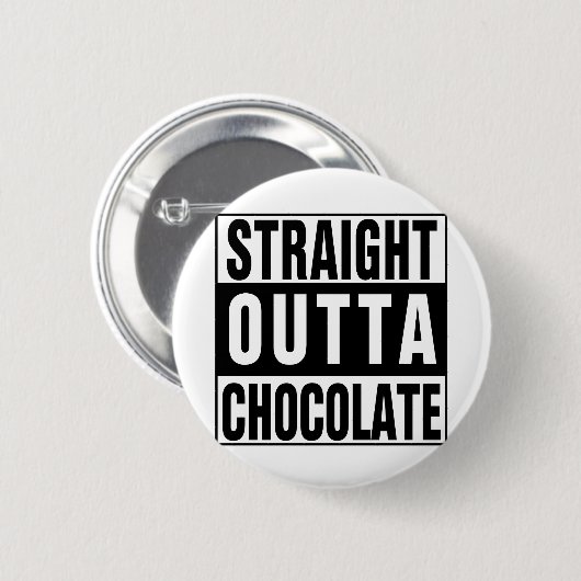 Badge Rond 5 Cm Chocolat chaud (Devant & derrière)