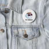 Badge Rond 5 Cm Chocolat Chaud Funny Boire Pun (En situation)