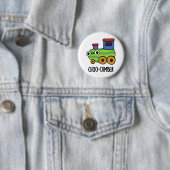 Badge Rond 5 Cm Chocolat Concombre Drôle (En situation)