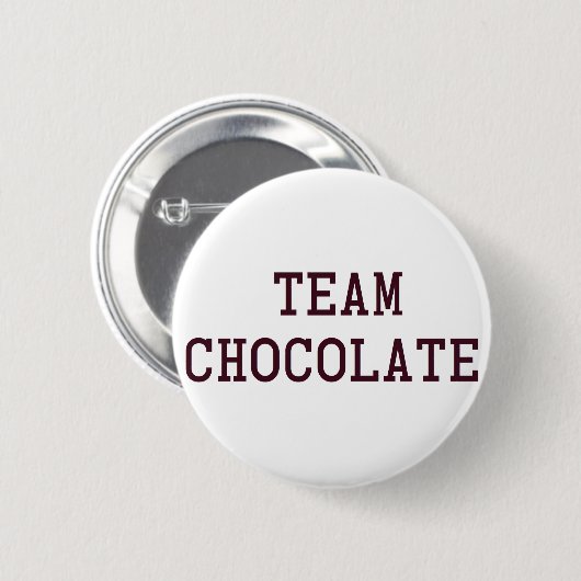 Badge Rond 5 Cm Chocolat d'équipe (Devant & derrière)