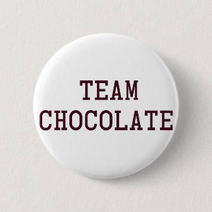 Badge Rond 5 Cm Chocolat d'équipe