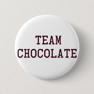 Badge Rond 5 Cm Chocolat d'équipe