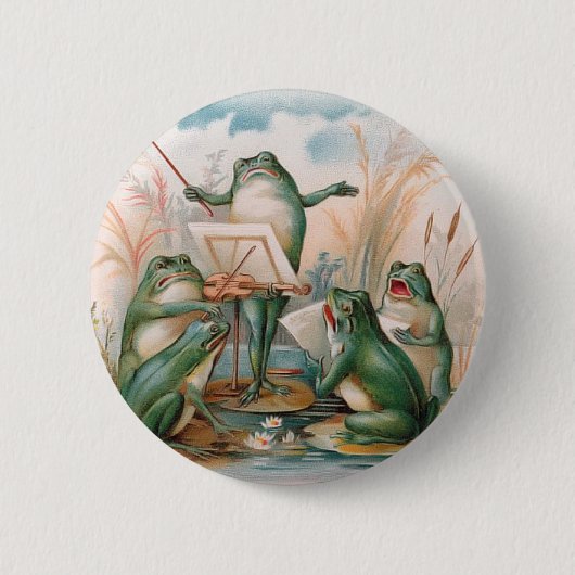 Badge Rond 5 Cm Choeur de grenouille (Devant)