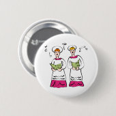 Badge Rond 5 Cm Choeur d'église (Devant & derrière)