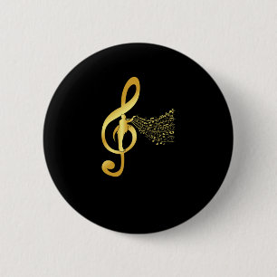 Badge Rond 5 Cm Choir Conducteur Clef Notes Choral Music Chorus Gi