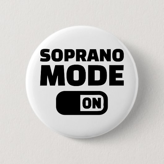 Badge Rond 5 Cm Choir Soprano mode allumé (Devant)