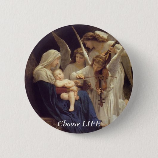 Badge Rond 5 Cm Choisir la vie (Devant)