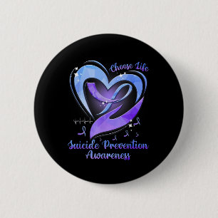 Badge Rond 5 Cm Choisir la vie Sensibilisation à la prévention du