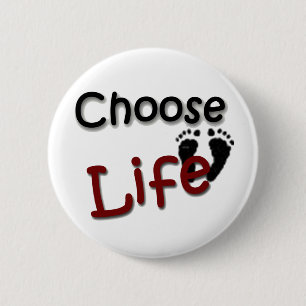 Badge Rond 5 Cm Choisissez la vie