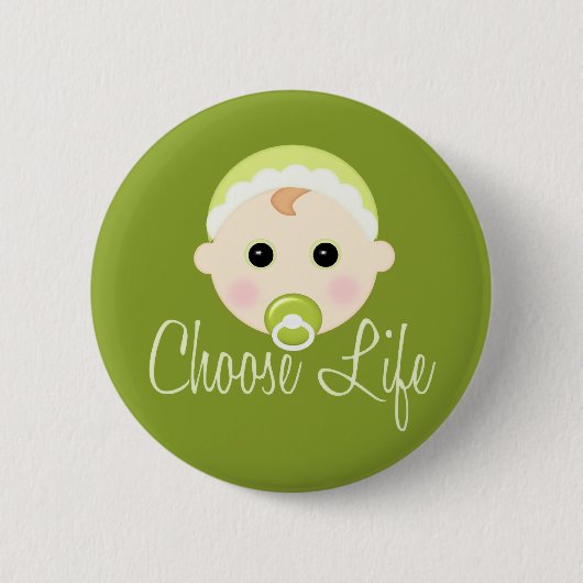 Badge Rond 5 Cm Choisissez la vie (Devant)