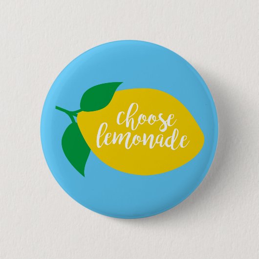 Badge Rond 5 Cm Choisissez le bouton de limonade (Devant)
