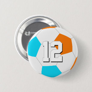 Badge Rond 5 Cm choisissez TOUTES les couleurs d'équipe avec le nu