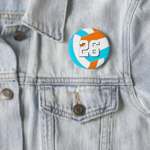 Badge Rond 5 Cm choisissez TOUTES les couleurs d'équipe avec le nu