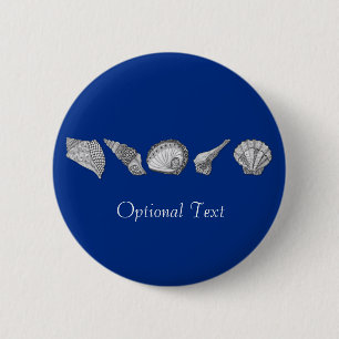 Badge Rond 5 Cm Choisissez Votre Art De Coquillage De Couleur