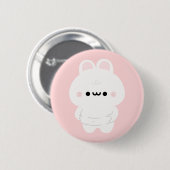 Badge Rond 5 Cm Chonky Bunny (Devant & derrière)