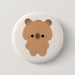 Badge Rond 5 Cm Chonky Capybara