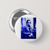 Badge Rond 5 Cm Chopin bleu (Devant & derrière)