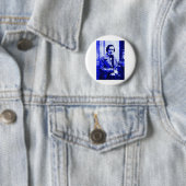 Badge Rond 5 Cm Chopin bleu (En situation)