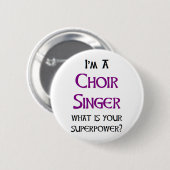 Badge Rond 5 Cm chorale chanteuse (Devant & derrière)