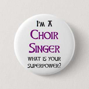 Badge Rond 5 Cm chorale chanteuse