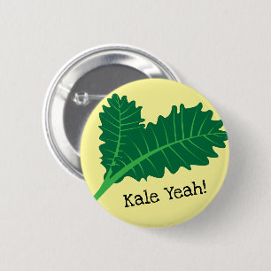 Badge Rond 5 Cm Chou frisé ouais