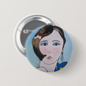 Badge Rond 5 Cm Chouchou de Deco (Devant & derrière)