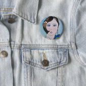 Badge Rond 5 Cm Chouchou de Deco (En situation)