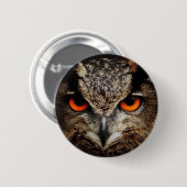 Badge Rond 5 Cm Chouette (Devant & derrière)