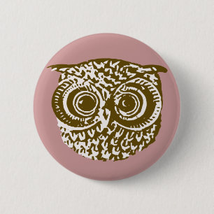 Badge Rond 5 Cm chouette