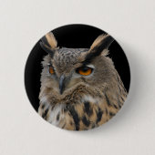Badge Rond 5 Cm Chouette (Devant)