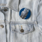 Badge Rond 5 Cm Chouette grise (En situation)