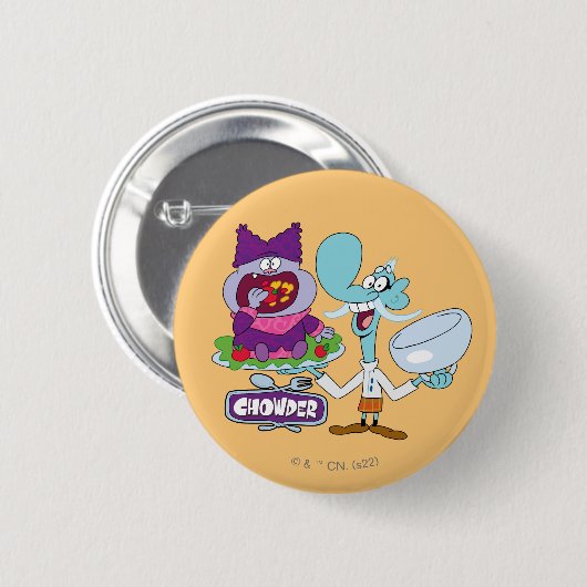 Badge Rond 5 Cm Chowder et Mung Daal (Devant & derrière)
