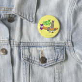 Badge Rond 5 Cm Chowder et Shnitzel (En situation)
