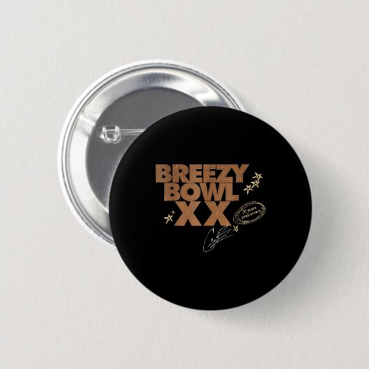 Badge Rond 5 Cm Chris Breezy Xx 2025 (Devant & derrière)