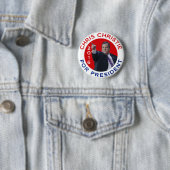 Badge Rond 5 Cm Chris Christie pour le président 2016 (En situation)