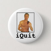Badge Rond 5 Cm Chris Lee : iQuit (Devant)