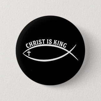 Badge Rond 5 Cm Christ est roi