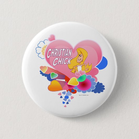 Badge Rond 5 Cm Christian Chick (Devant)