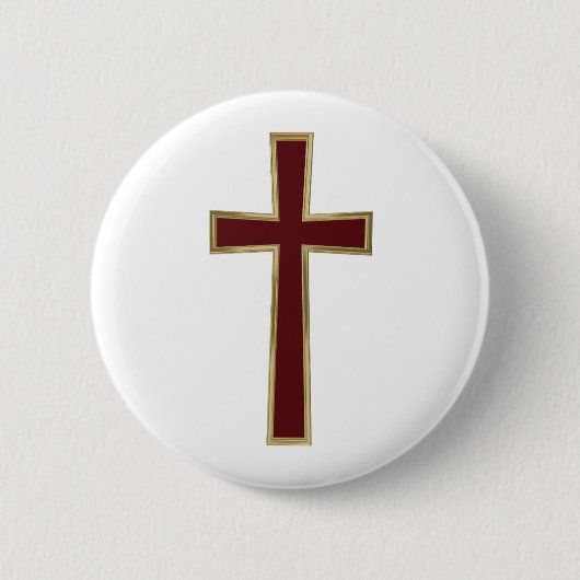 Badge Rond 5 Cm Christian cross (Devant)