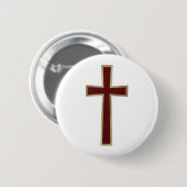 Badge Rond 5 Cm Christian cross (Devant & derrière)