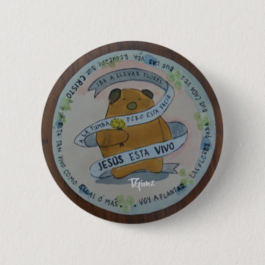 Badge Rond 5 Cm Christian Pin (Devant)