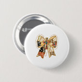 Badge Rond 5 Cm Christian Verse Bible Jesus Coquette Bow Patchwork (Devant & derrière)