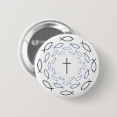 Badge Rond 5 Cm Christianisme (Devant & derrière)