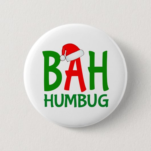 Badge Rond 5 Cm Christmas bah humbug ebenezer scrooge Design (Devant)