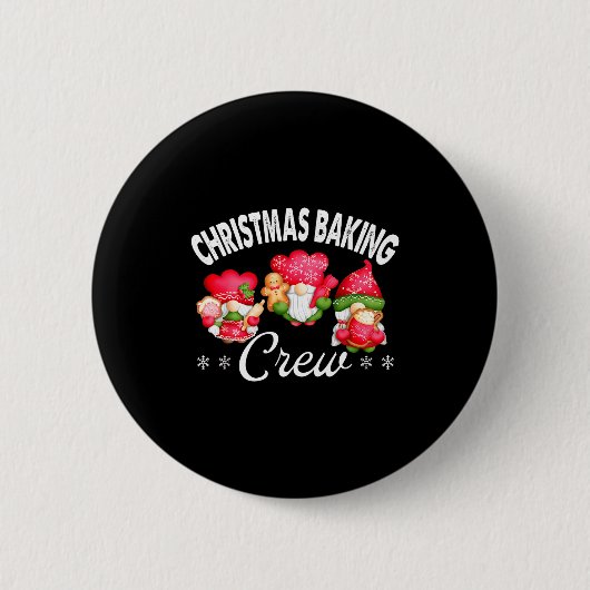 Badge Rond 5 Cm Christmas Baking Crew Bakers And Christmas Baking (Devant)