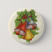 Badge Rond 5 Cm Christmas Bells (Devant)