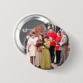 BADGE ROND 5 CM CHRISTMAS CAROL CHANTEURS VICTORIENS (Devant & derrière)